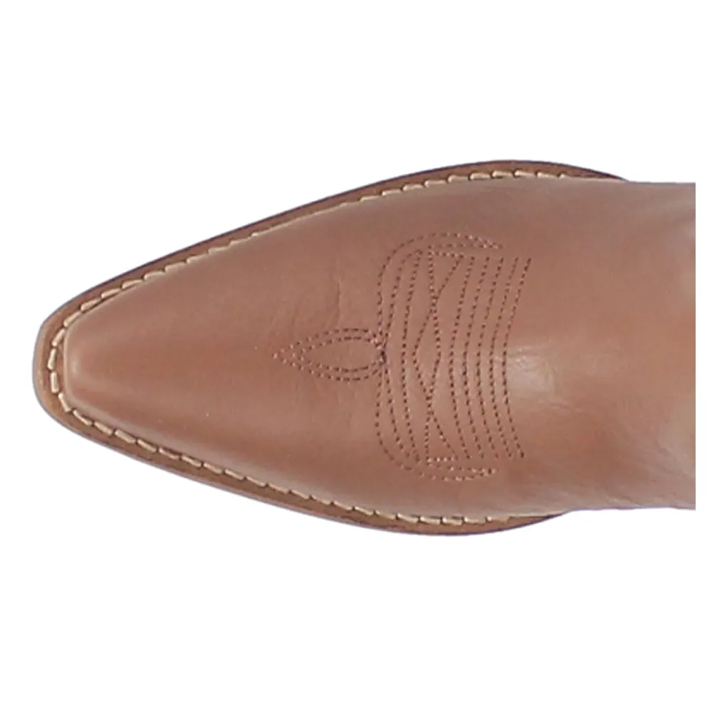 Grey High Boots Goodness Gracious Tooled-Inlay Floral Snip Toe Cowboy Boots