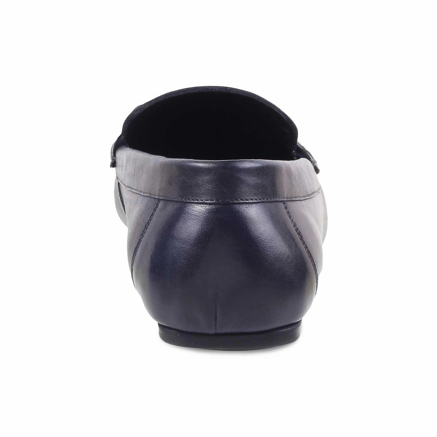 2 Tone Loafers The Porter Navy Men's Leather Loafers Tresmode