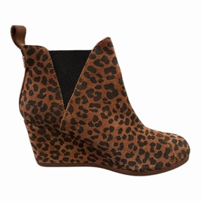Boots Ankle Heels By Toms In Animal Print, Size:6.5 Gypsy Ankle Boots
