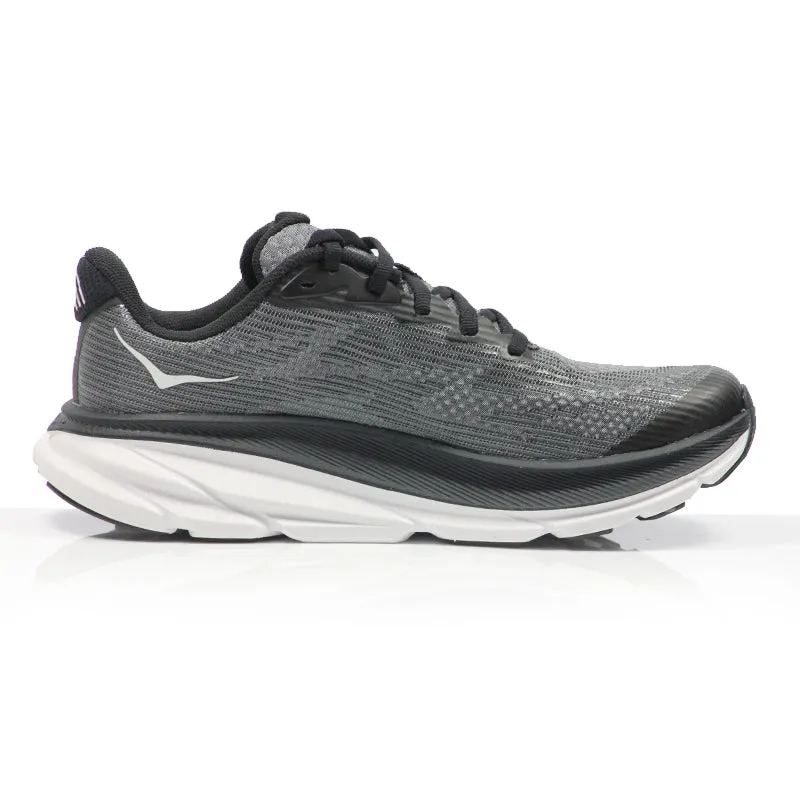 Hoka One One Clifton 9 Junior Running Shoe - Black/White Best Inserts For Shoes