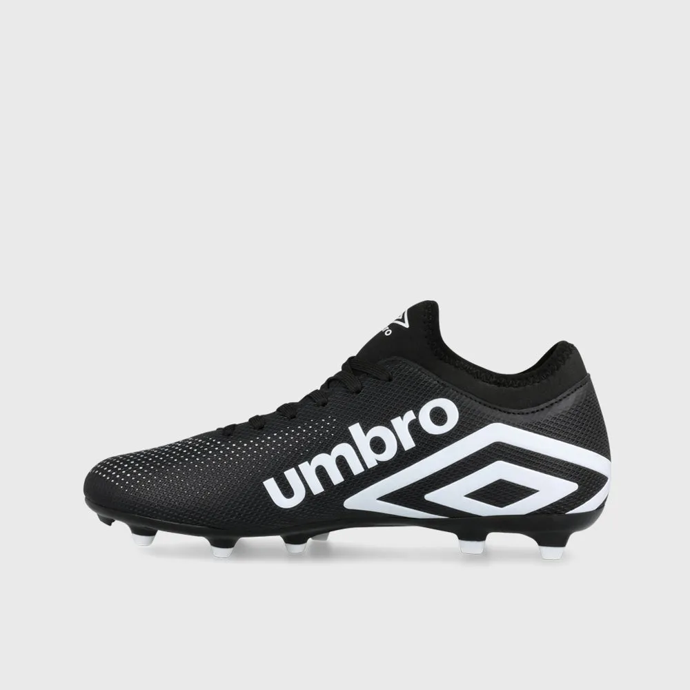 Umbro Mens Aurora Football Boots Black High Top Soccer Cleats Ankle Support