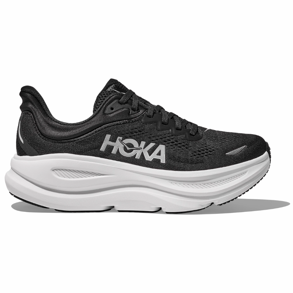 Hoka Bondi 9 Black/White Running Shoe (Men's) Work Near Me