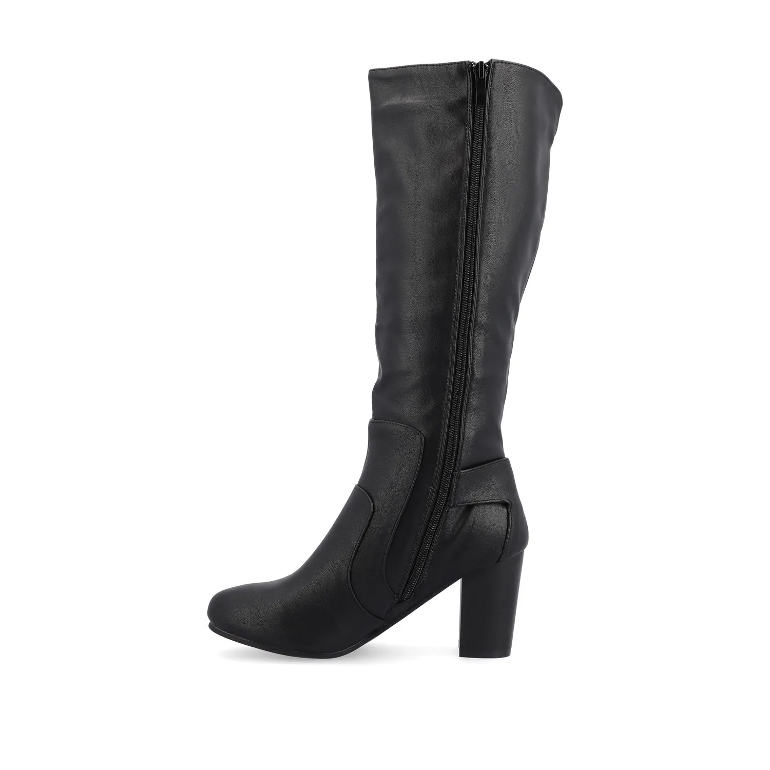 Thigh High Leather Boots CARVER KNEE-HIGH BOOTS IN WIDE CALF