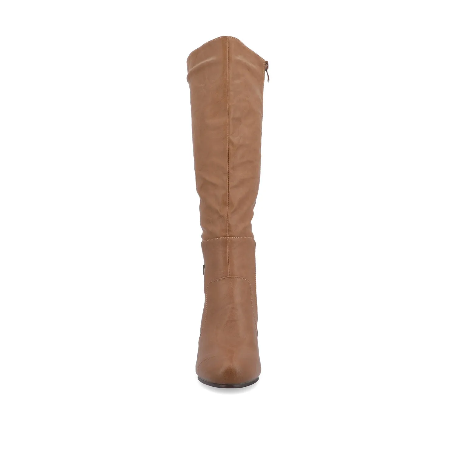 CARVER KNEE-HIGH BOOTS IN WIDE CALF Cream Western Boots