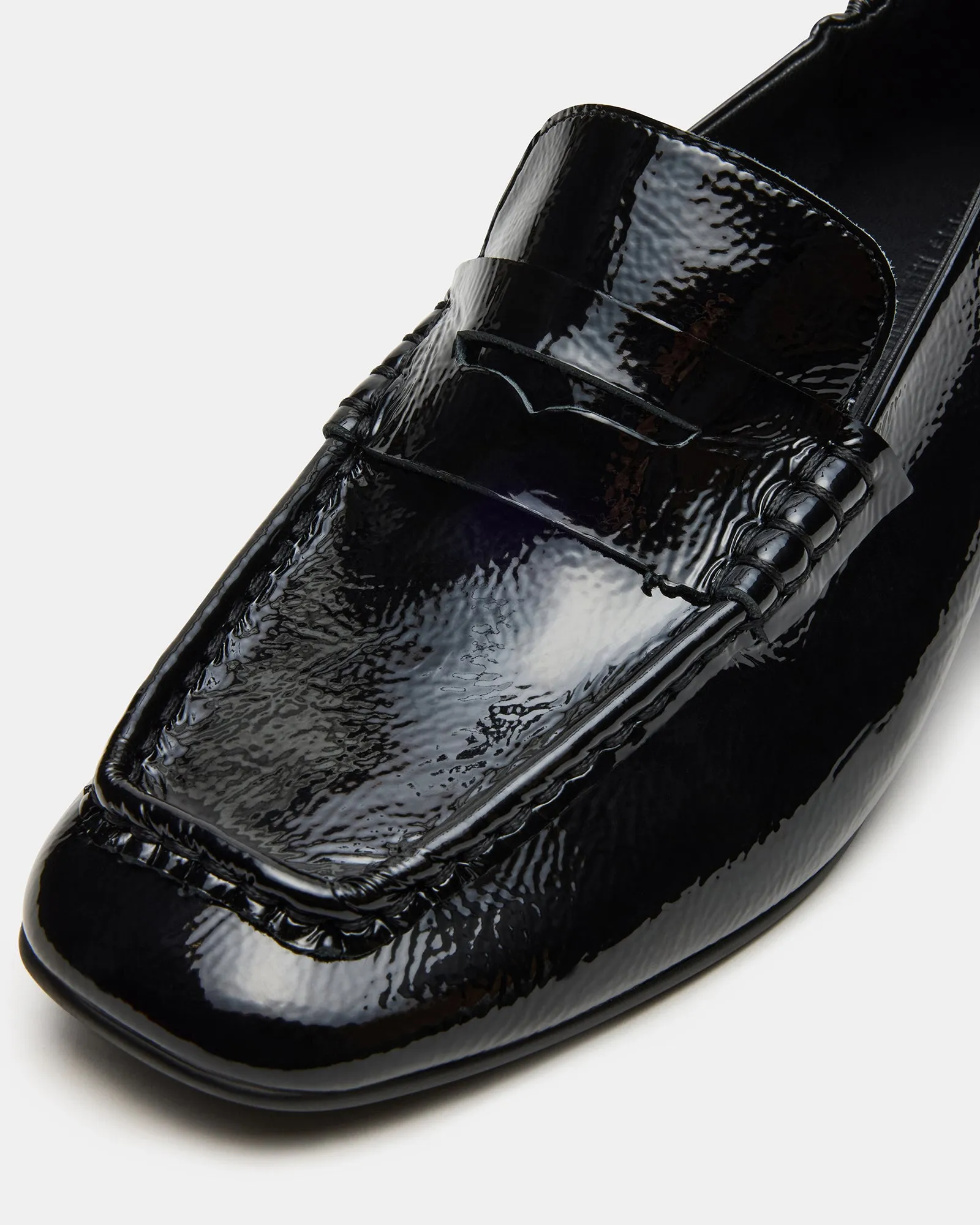 Loafers Famous Footwear ESTEE BLACK CRINKLE PATENT