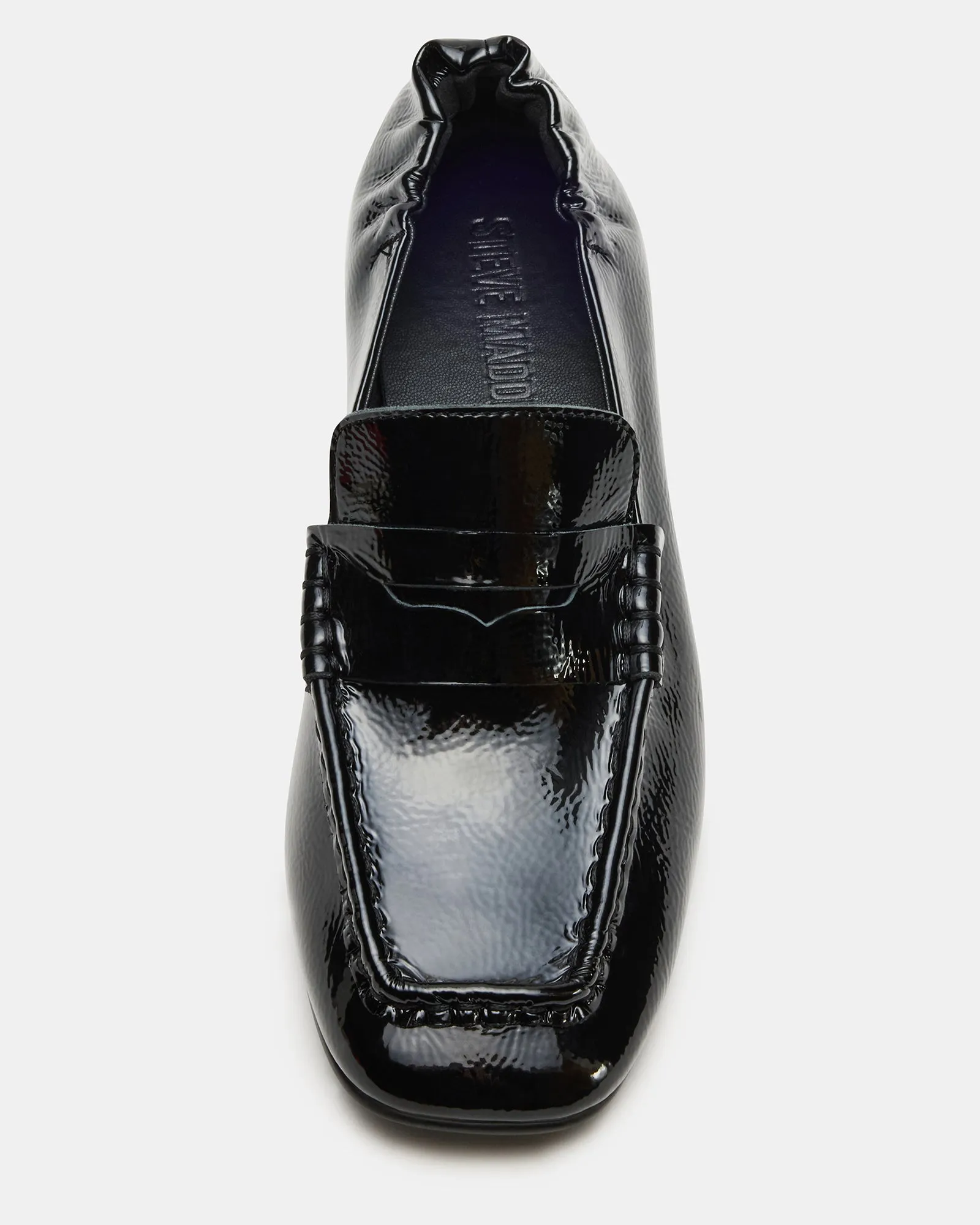 Bass Shoes Penny Loafers ESTEE BLACK CRINKLE PATENT