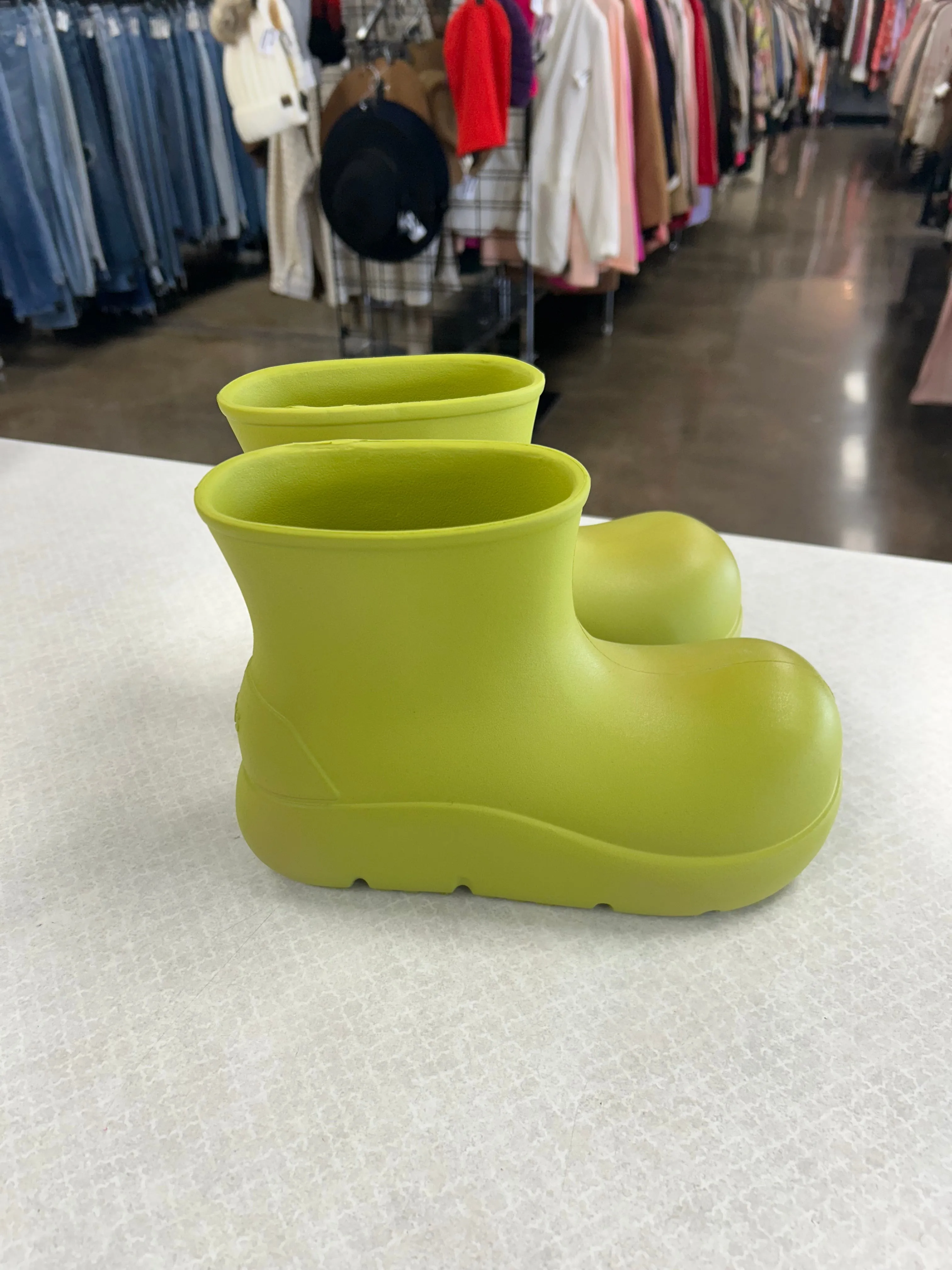 Ankle Boots Trend Rain Boots By BEYS In GREEN, Size: 37/6