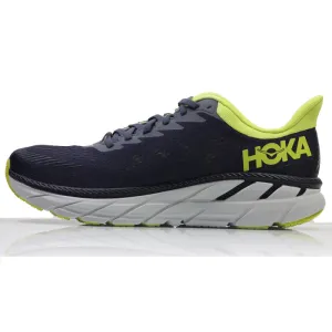 Hoka One One Clifton 7 Men's Running Shoe - Odyssey Grey/Evening Primrose British Running Shoes