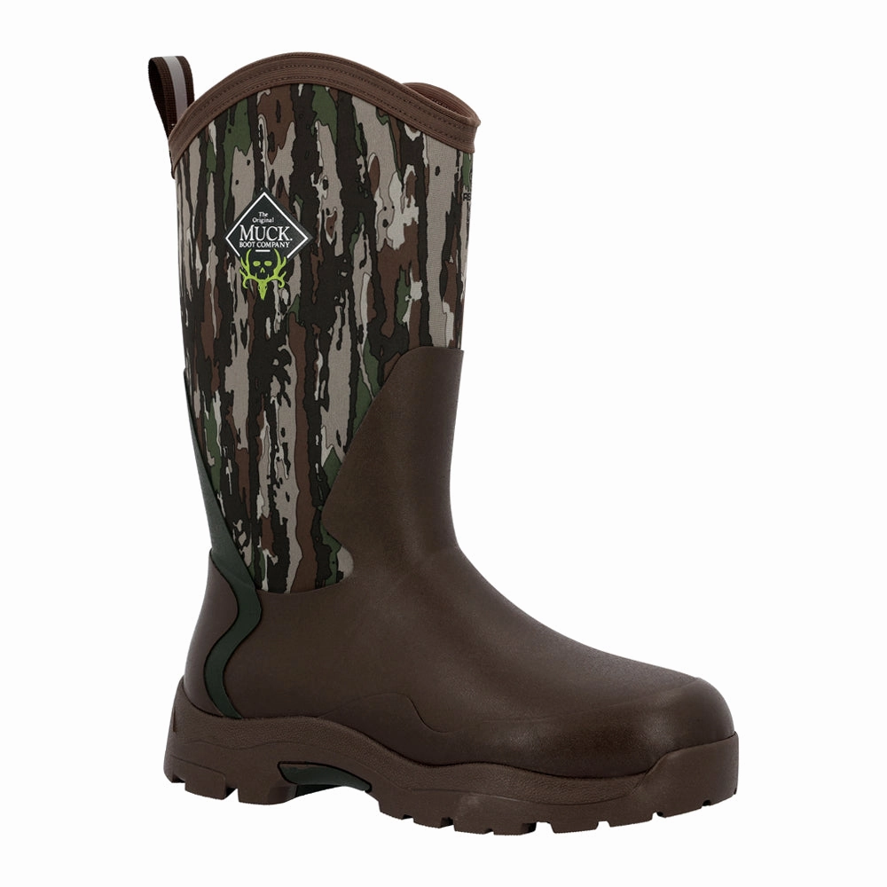Steel Toe Bone Collector Pathfinder Camo Round Toe Pull On Boots