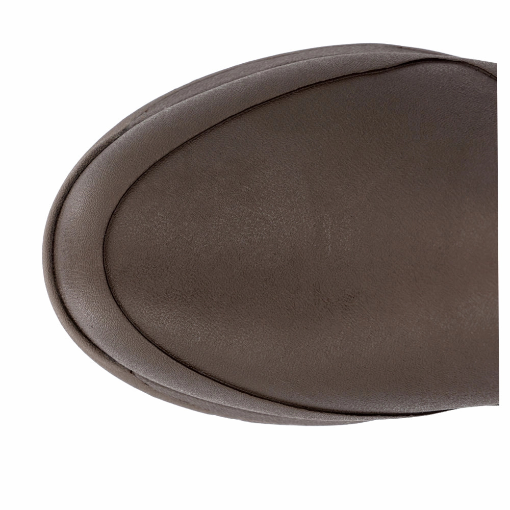 High Heel Platform Boots Bone Collector Pathfinder Camo Round Toe Pull On Boots