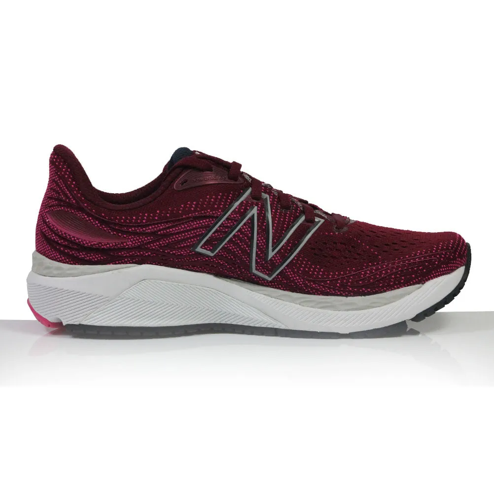 On The Run Shoes New Balance 860v12 Women's Running Shoe - Garnet/Pink glo
