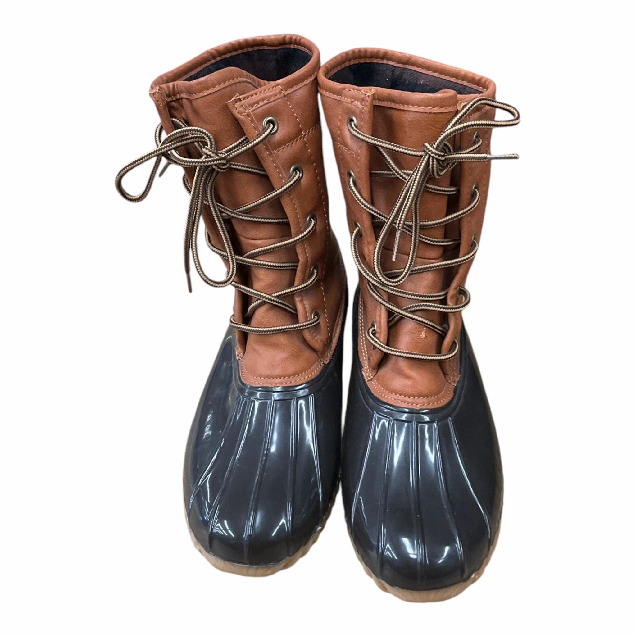 Camouflage Cowboy Boots Boots Snow By Clothes Mentor In Green & Tan, Size: 9