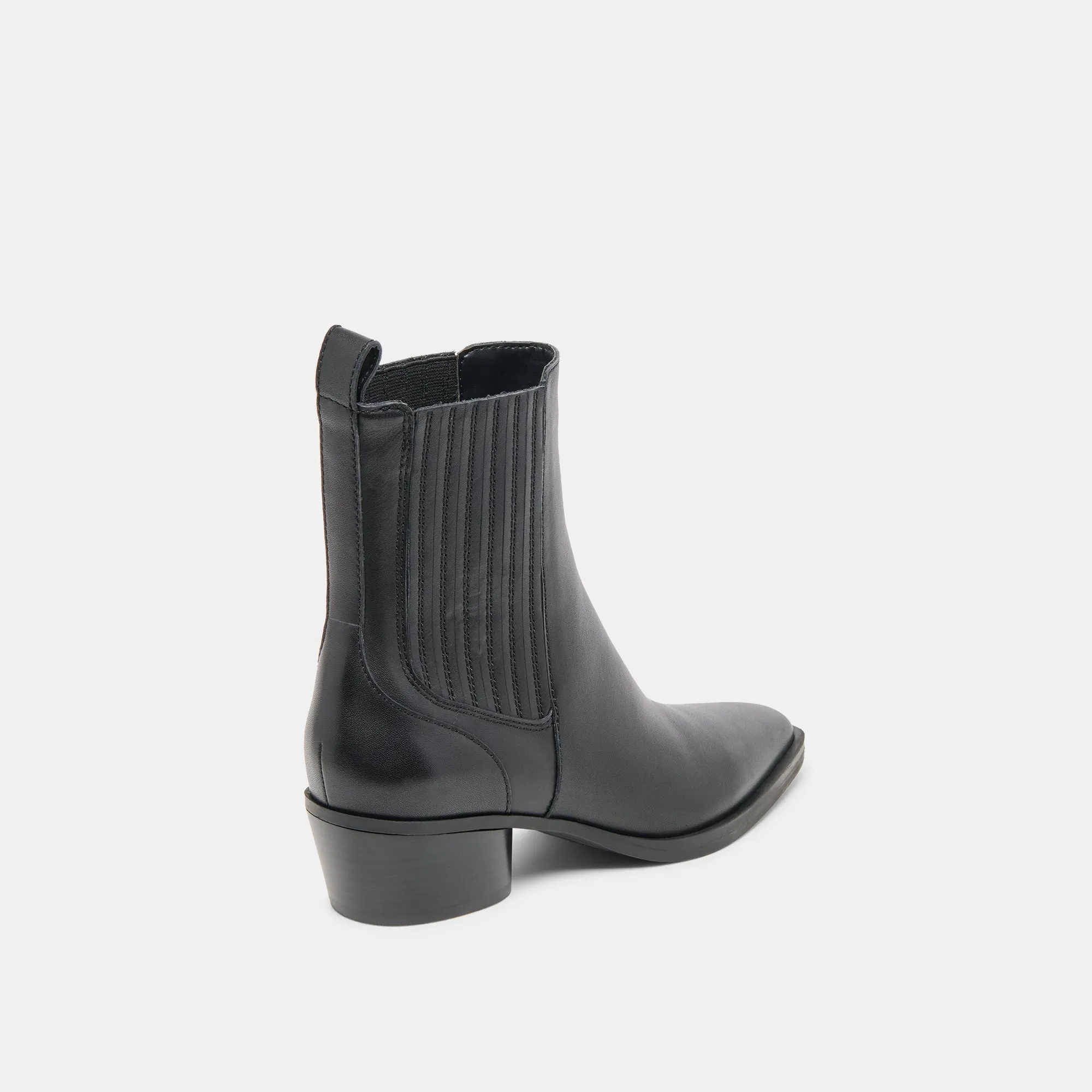 FAINT H2O BOOTIES BLACK LEATHER High Cowboy Boots