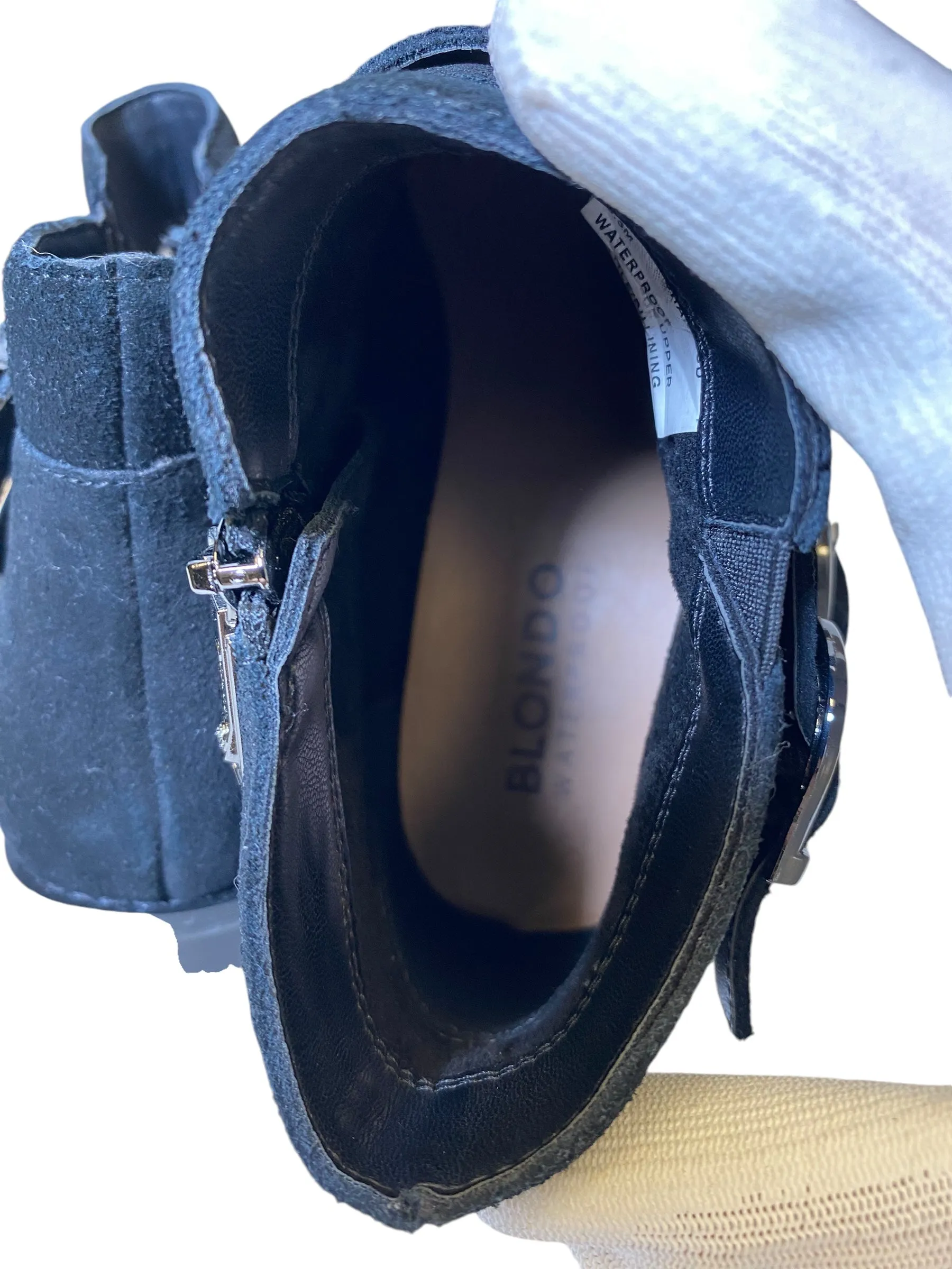 Boots Ankle Flats By Blondo In Black, Size: 9.5 Sydney Ankle Boots