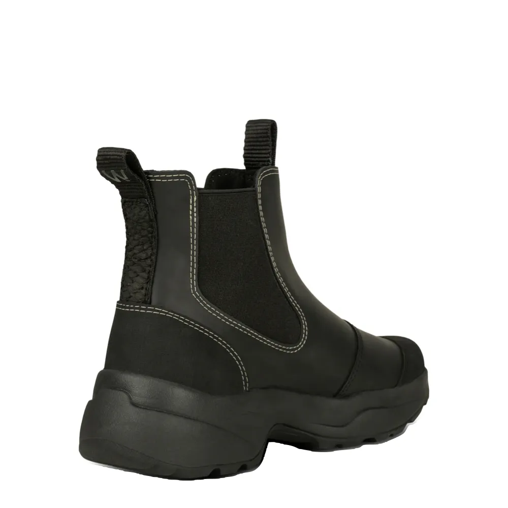 Waterproof Barefoot Boots Woden Women's Siri Waterproof Pull On Boot in Black/Black