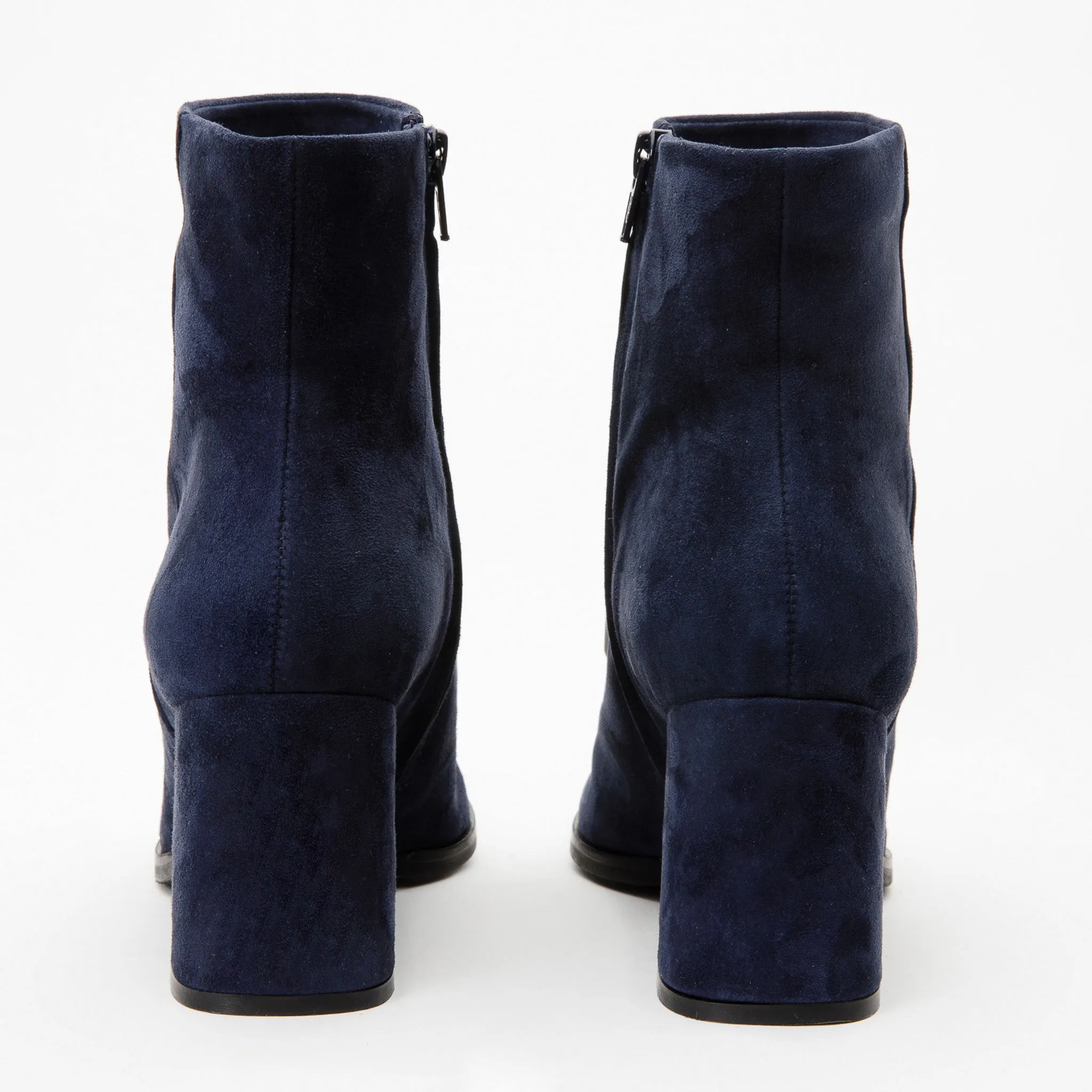 Knee High Boots Autumn The Luksor Navy Blue Suede Leather Block Heel Women Boot