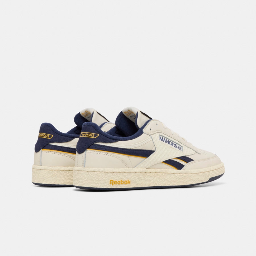 Onitsuka Tiger Tennis Shoes Reebok X Manors Club C Revenge Vintage Chalk/Navy/Yellow