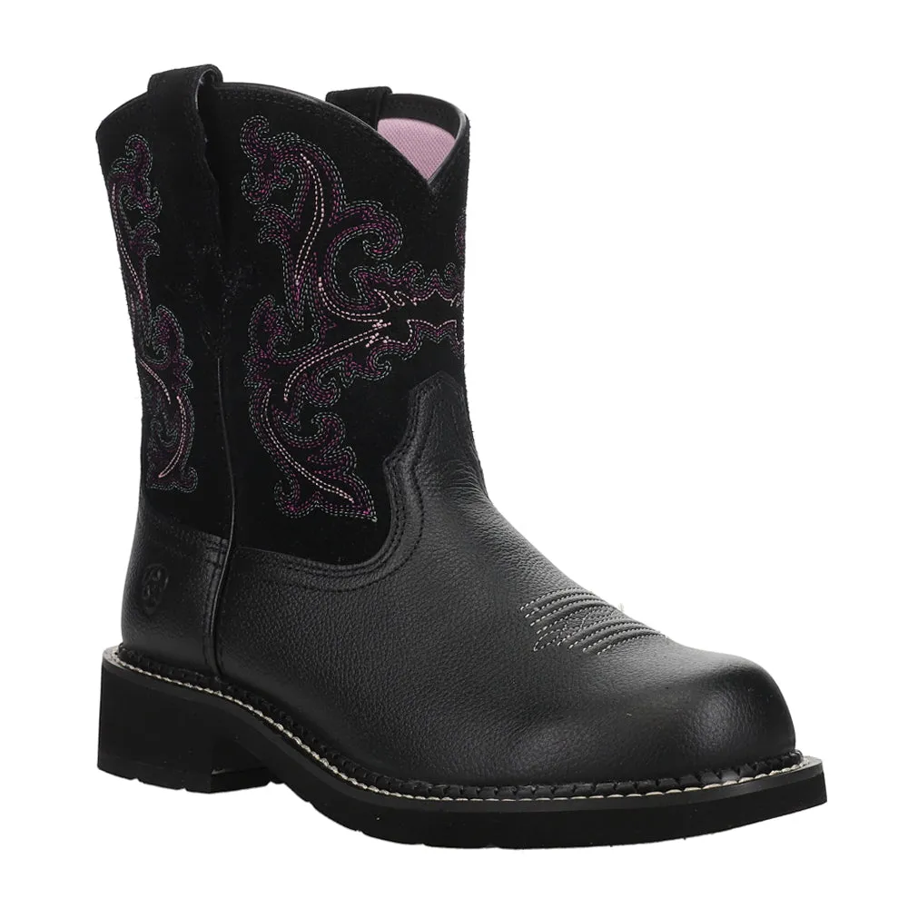 Fatbaby II Embroidered Round Toe Cowboy Booties Hunter Insulated Boots