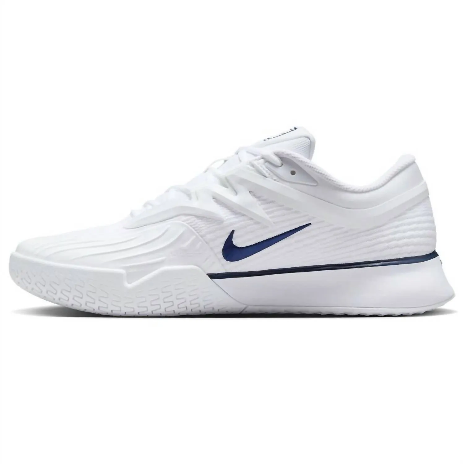 Men's Zoom Vapor Pro 3 Premium Hard Court Tennis Shoes In White/midnight Navy Tennis Shoe Companies