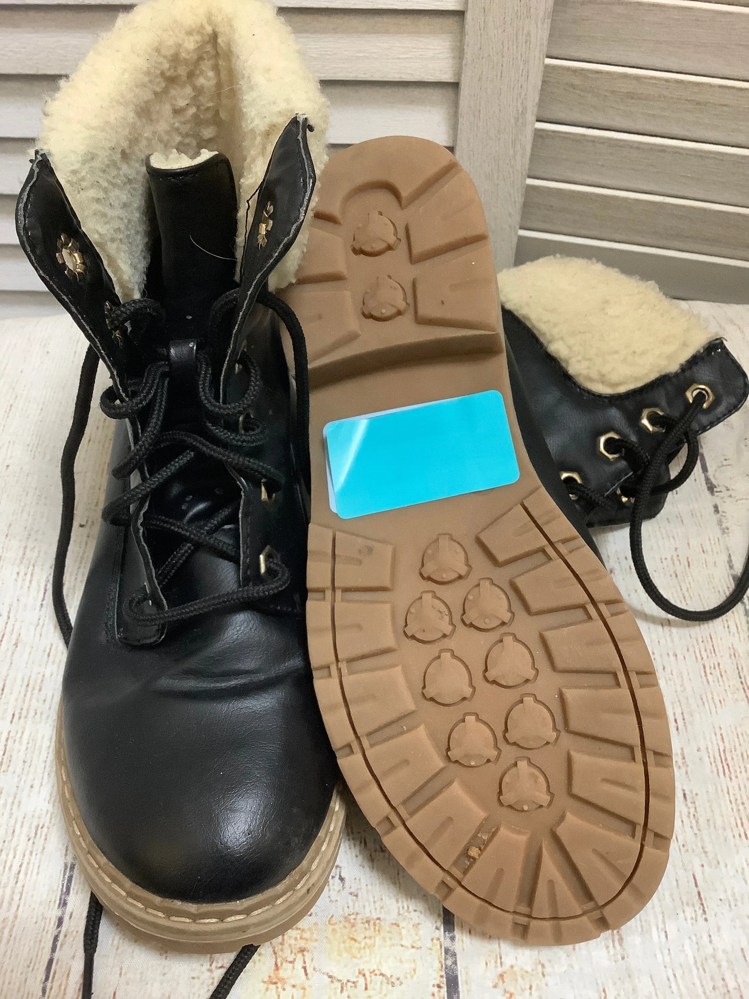 Ankle Boots Faux Fur Boots Ankle Flats By Forever  Size: 6