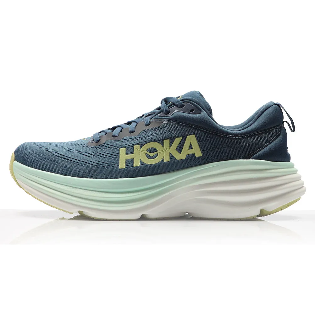 Hoka One One Bondi 8 Women's Running Shoe - Airy Blue/Sunlit Ocean Clifton Edge