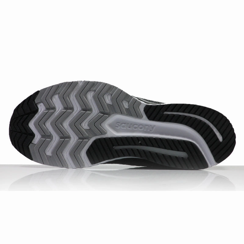 Saucony Guide 13 Men's Running Shoe - Black/White Heel Toe Drop In Running Shoes