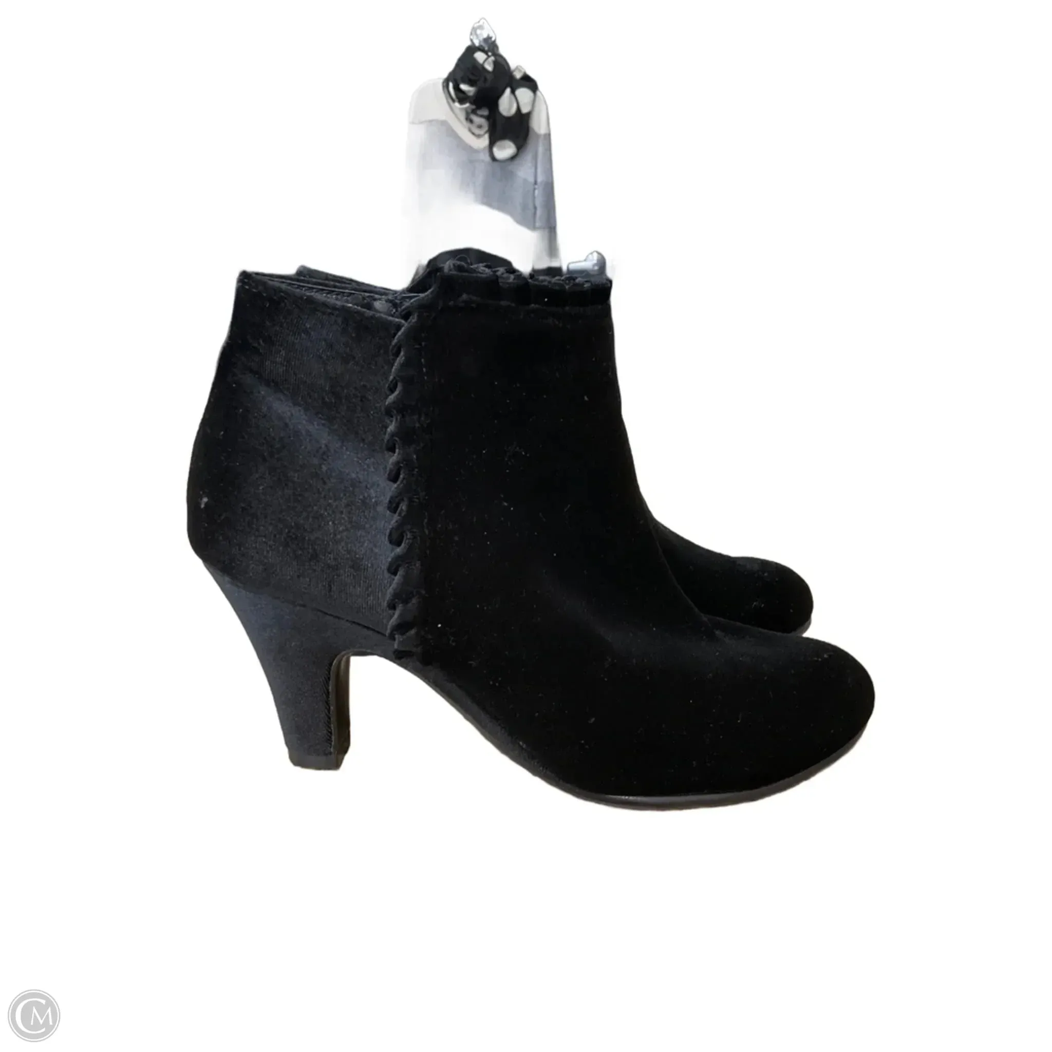 Chloe Combat Ankle Boots Boots Ankle Heels By Aerosoles In Black, Size: 7