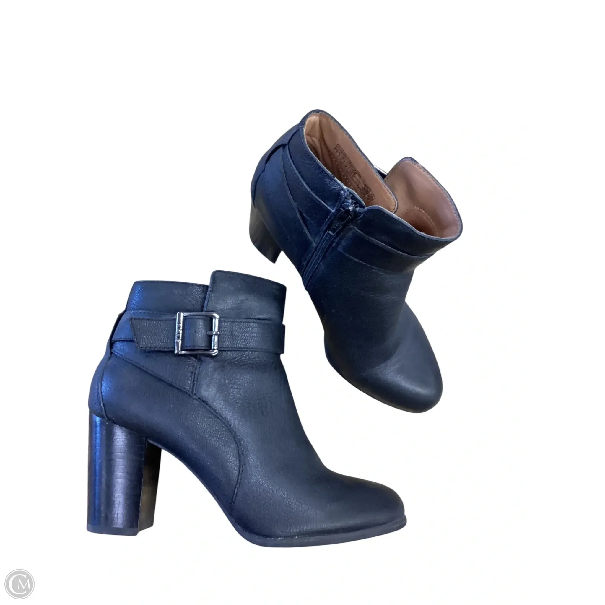 Lace Up Cut Out Ankle Boots Boots Ankle Heels By Vince In Black, Size: 7