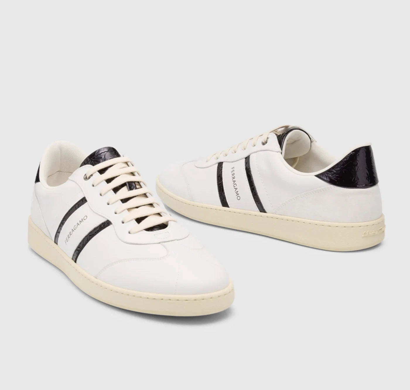 Sneakers Sold Ferragamo Achille 2 Leather Sneakers