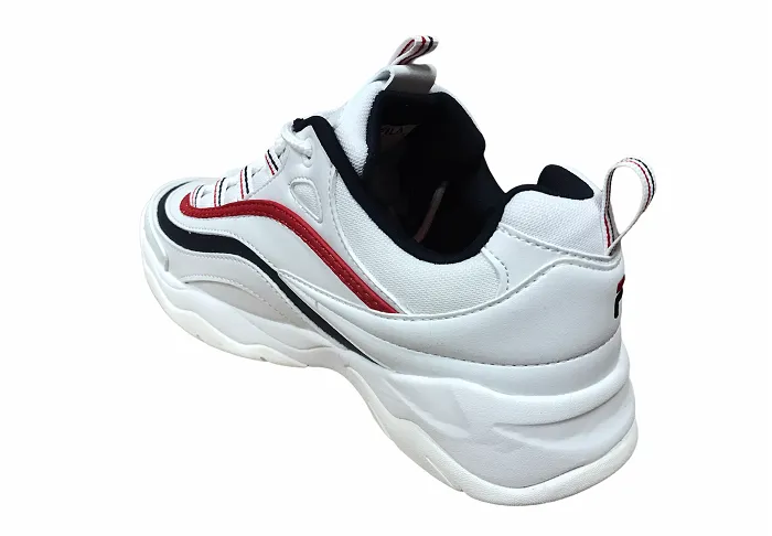 Fila scarpa sneakers da donna in pelle Ray Low 1010562.150 bianco blu rosso Calvin Klein Sneakers