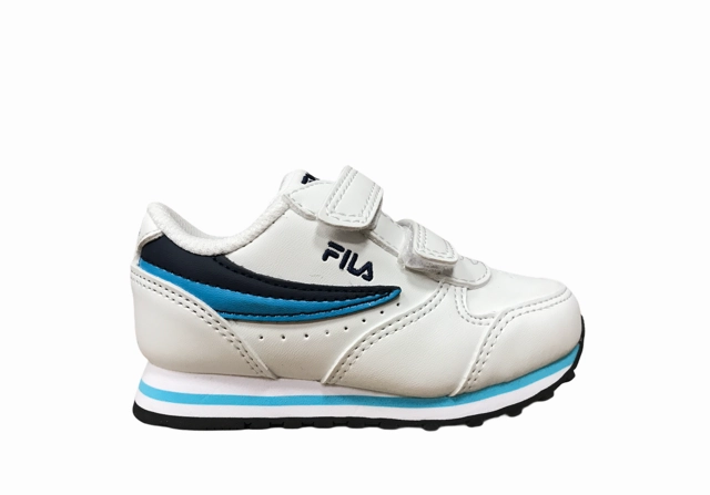 Fila scarpa sneakers da bambino con velcro Orbit Infants 1011080.92E bianco Sneakers That Add Height
