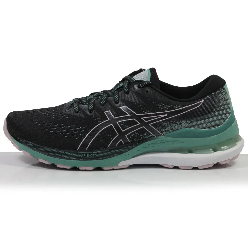 Asics Gel Kayano 28 Women's Running Shoe - Black/Sage Best Running Shoes Heavy Person