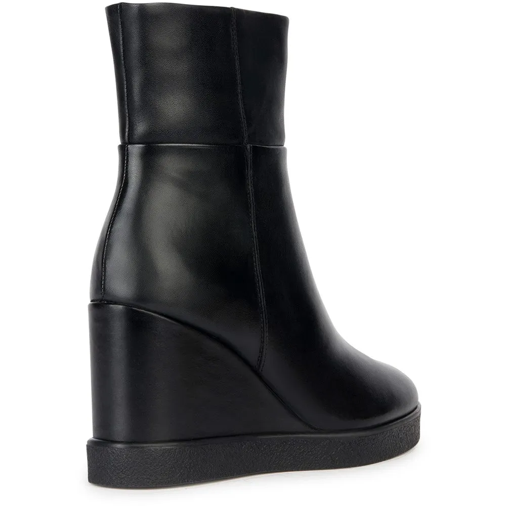 Geox D Eildea Wedge B Ankle Boots Suede Lace Ankle Boots