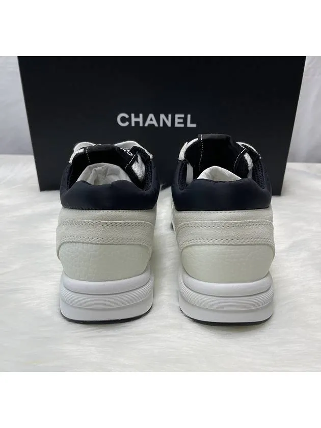 CC Logo Suede Tennis Low Top Sneakers Black Chanel Little Tennis Shoes