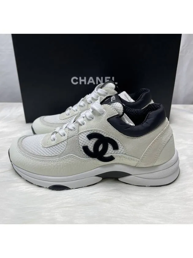 CC Logo Suede Tennis Low Top Sneakers Black Chanel Skechers High Top Tennis Shoes