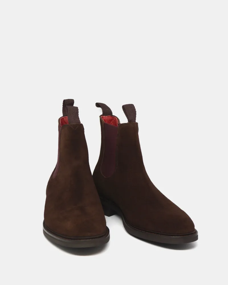 Outlet - Benjamin uR - Brown Suede - 312 Knee High Chunky Boots