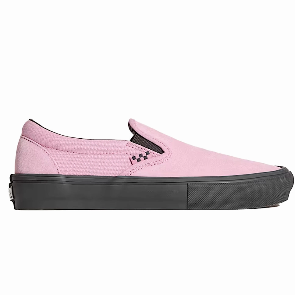 Polo Slip Ons Vans Skate Slip-On Pink Black Shoes