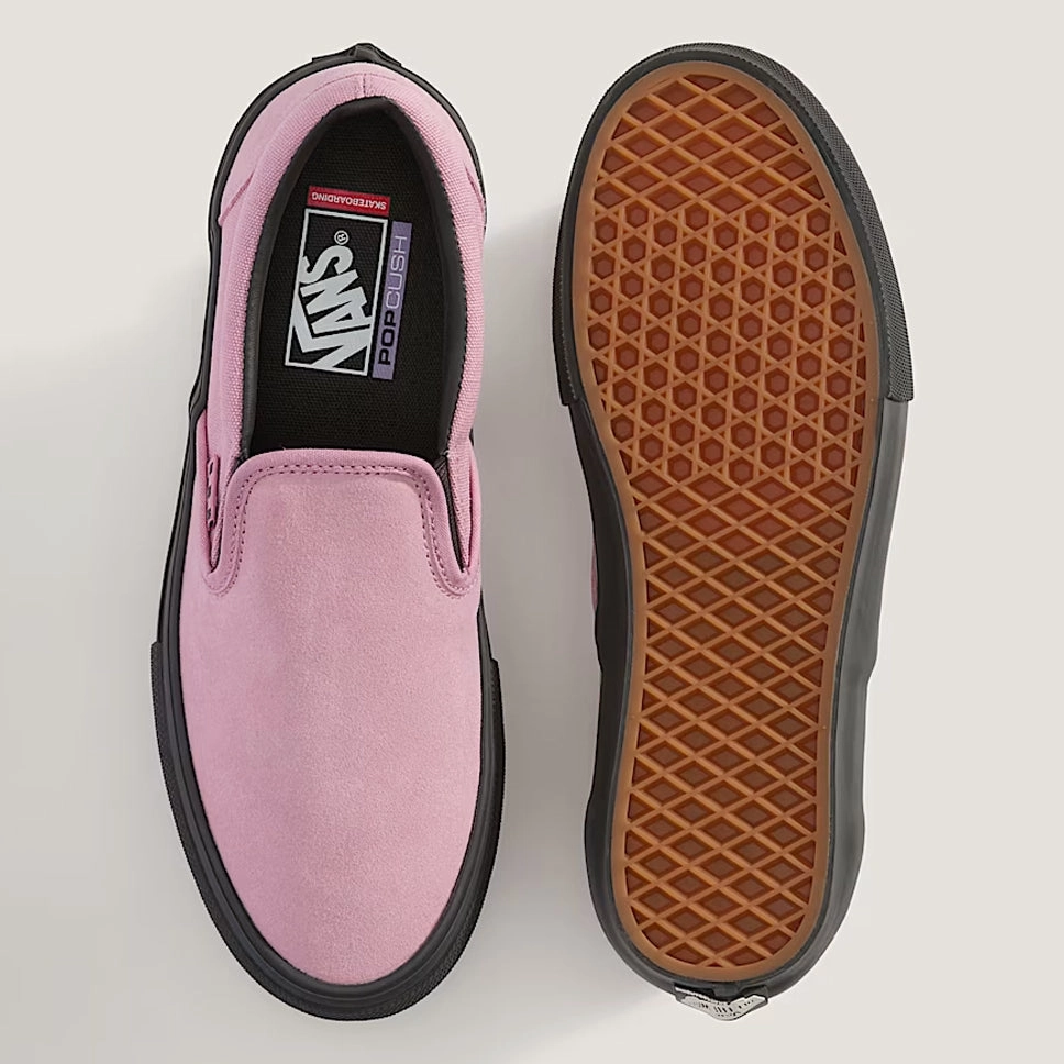 Vans Skate Slip-On Pink Black Shoes Gym Shoes Slip On