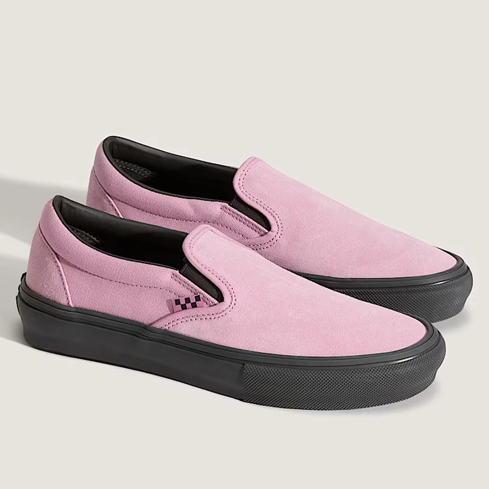 Viv Slip On Vans Skate Slip-On Pink Black Shoes