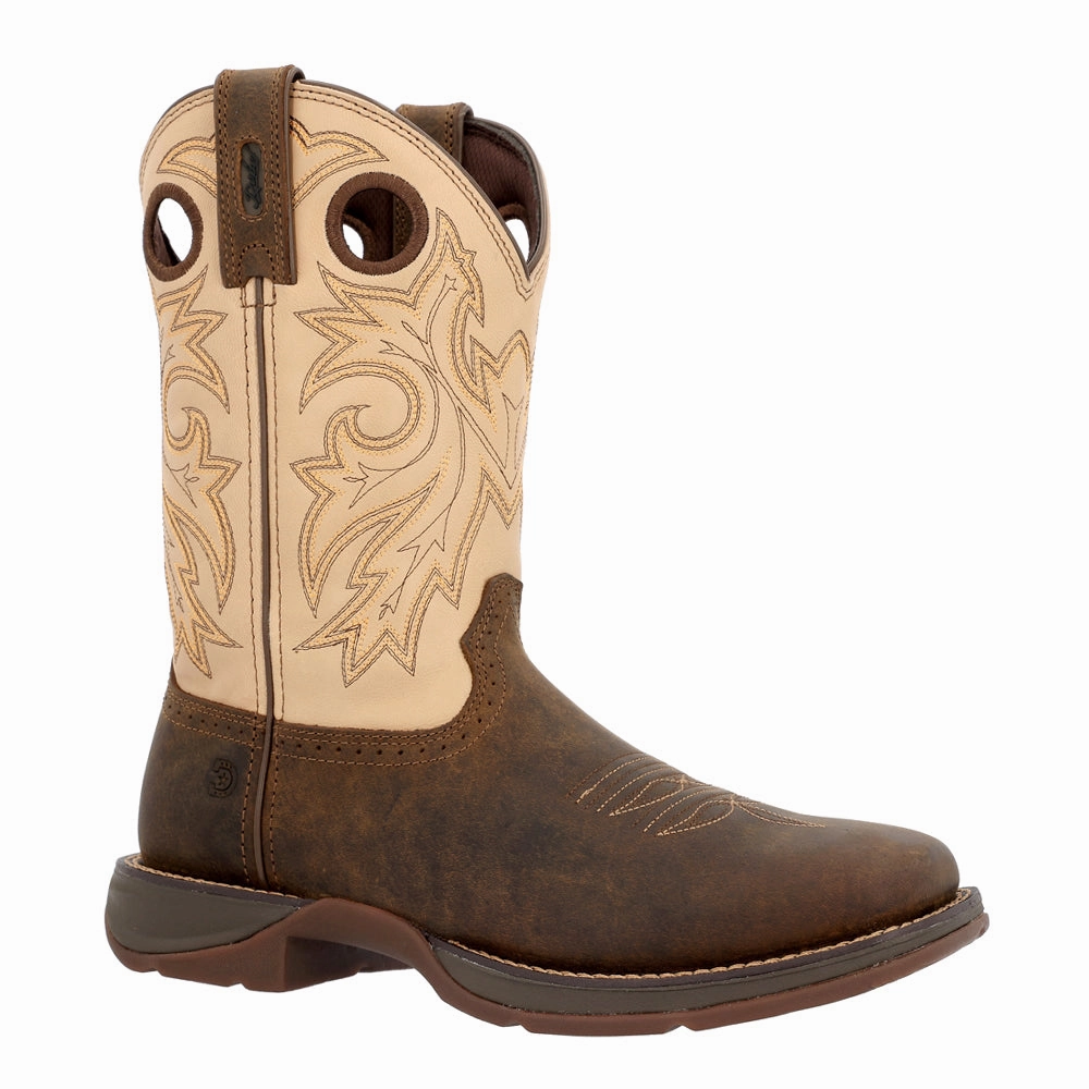 Rebel by Durango Saddle Up Square Toe Pull On Cowboy Boots Riding Boots Hermes
