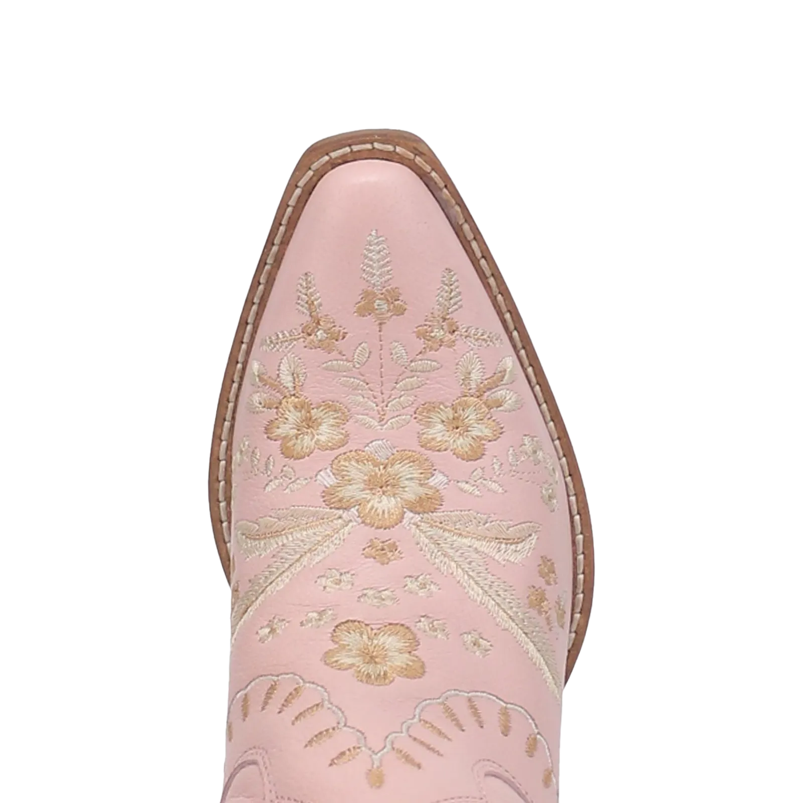 Dingo Ladies Primrose Floral Embroidery Pink Western Boots DI748-PK Walking Boots Waterproof