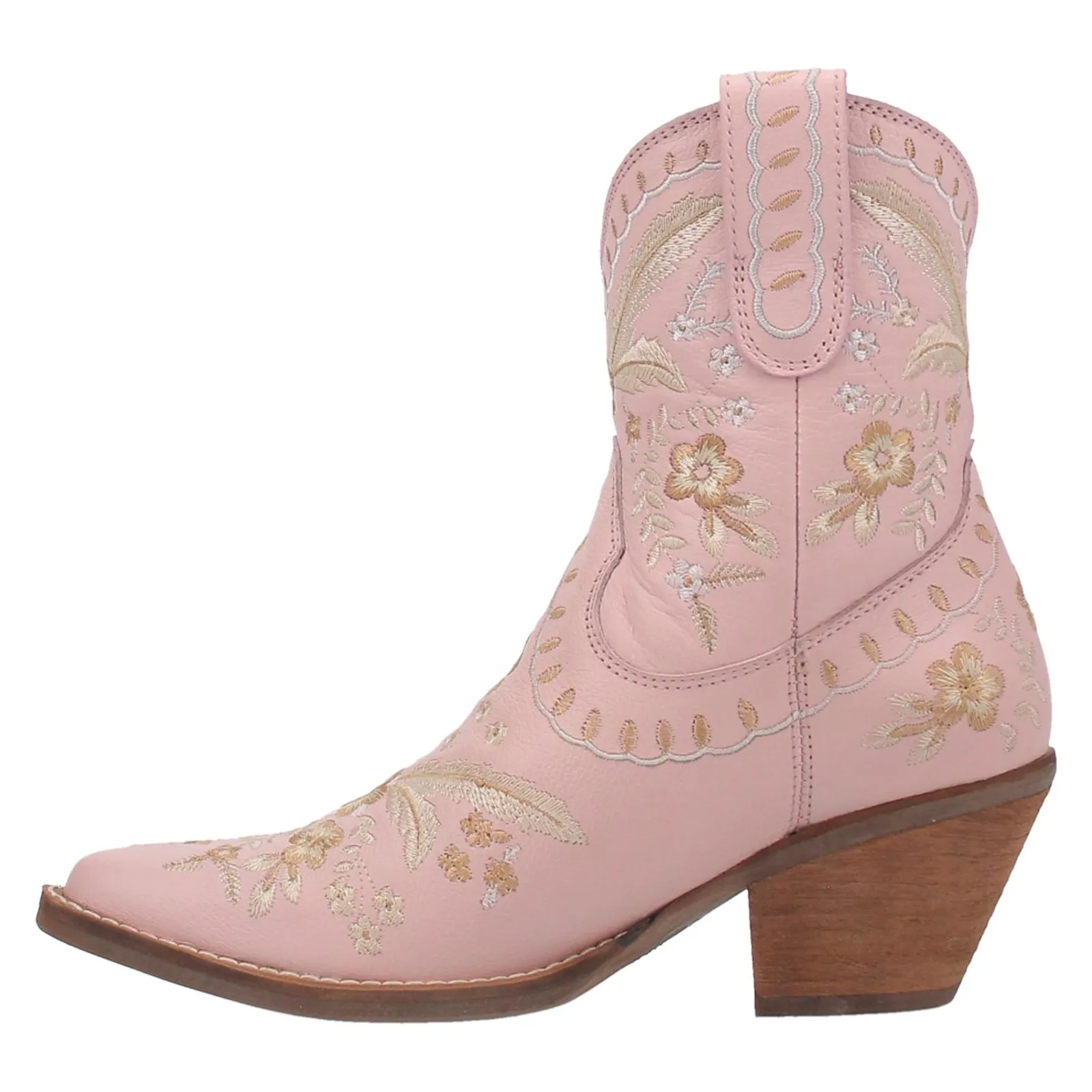 Pendleton Boots Dingo Ladies Primrose Floral Embroidery Pink Western Boots DI748-PK