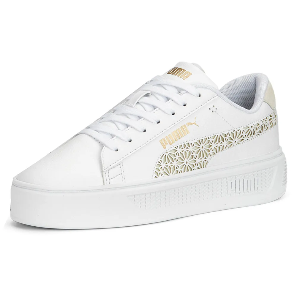 Asos Tennis Shoes Smash V3 Laser Cut Platform Sneakers