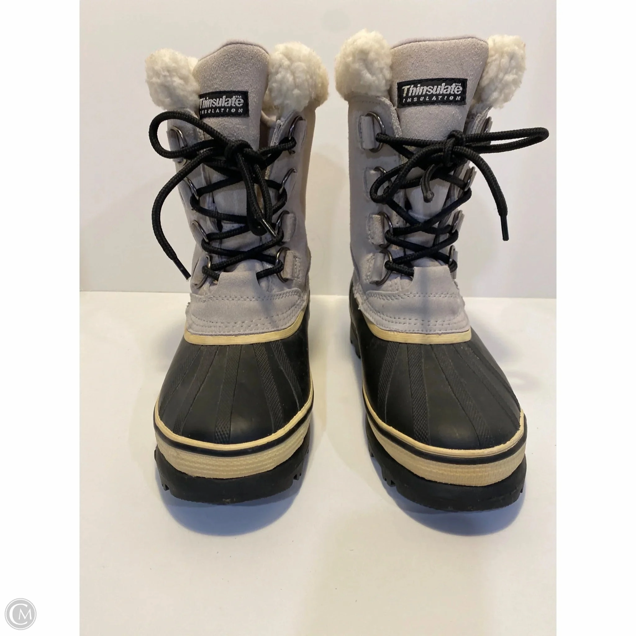 Walking Hiking Boots Boots Snow By Clothes Mentor In Grey, Size: 8