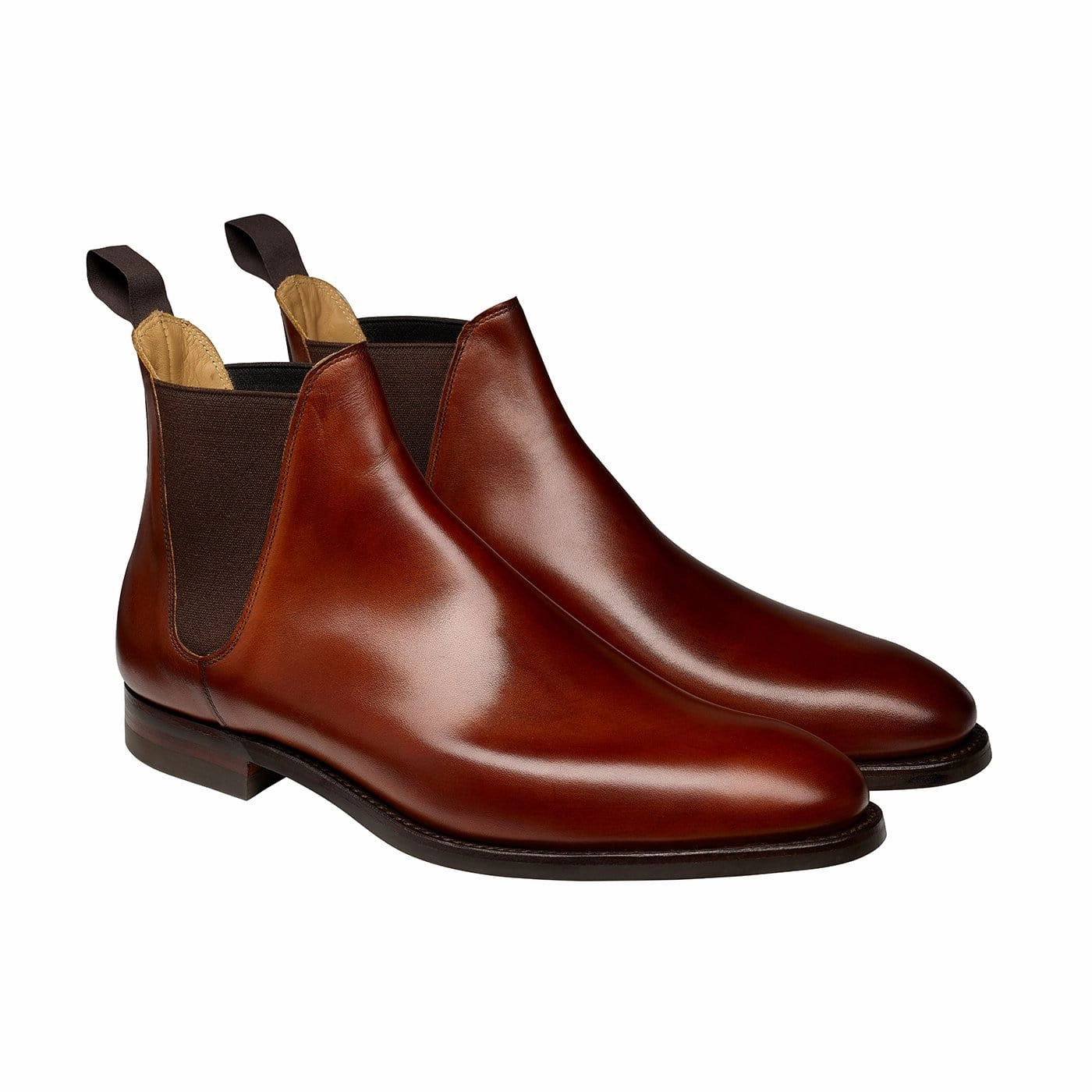 Chelsea 8 Chestnut Burnished Calf Slip On Toe Work Boots