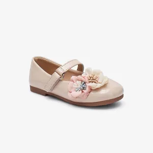 Ballet Flat Shoes Leather Floral Girl Shoes