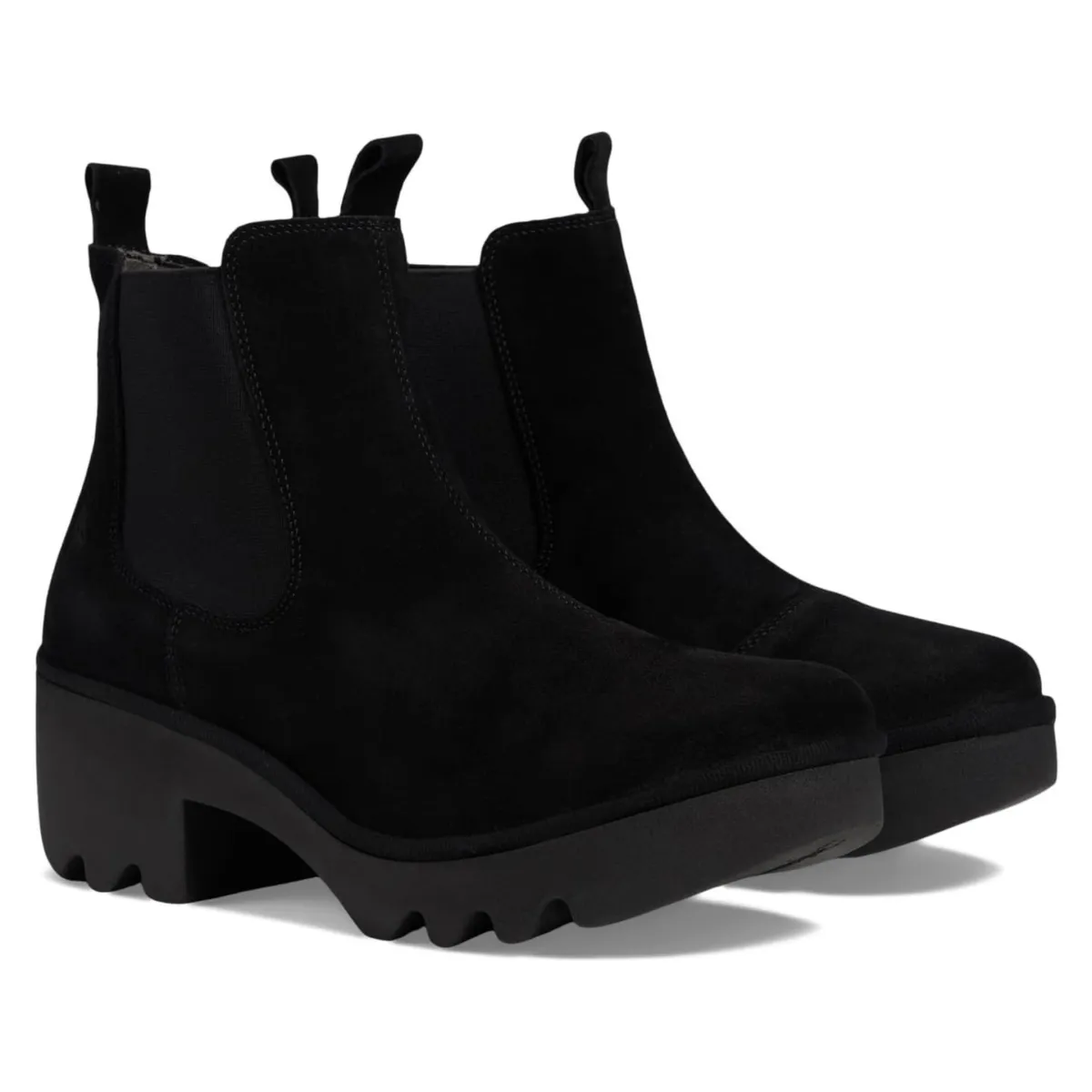 Fly London Women's TRIG514FLY Black Oil Suede Boots Bride