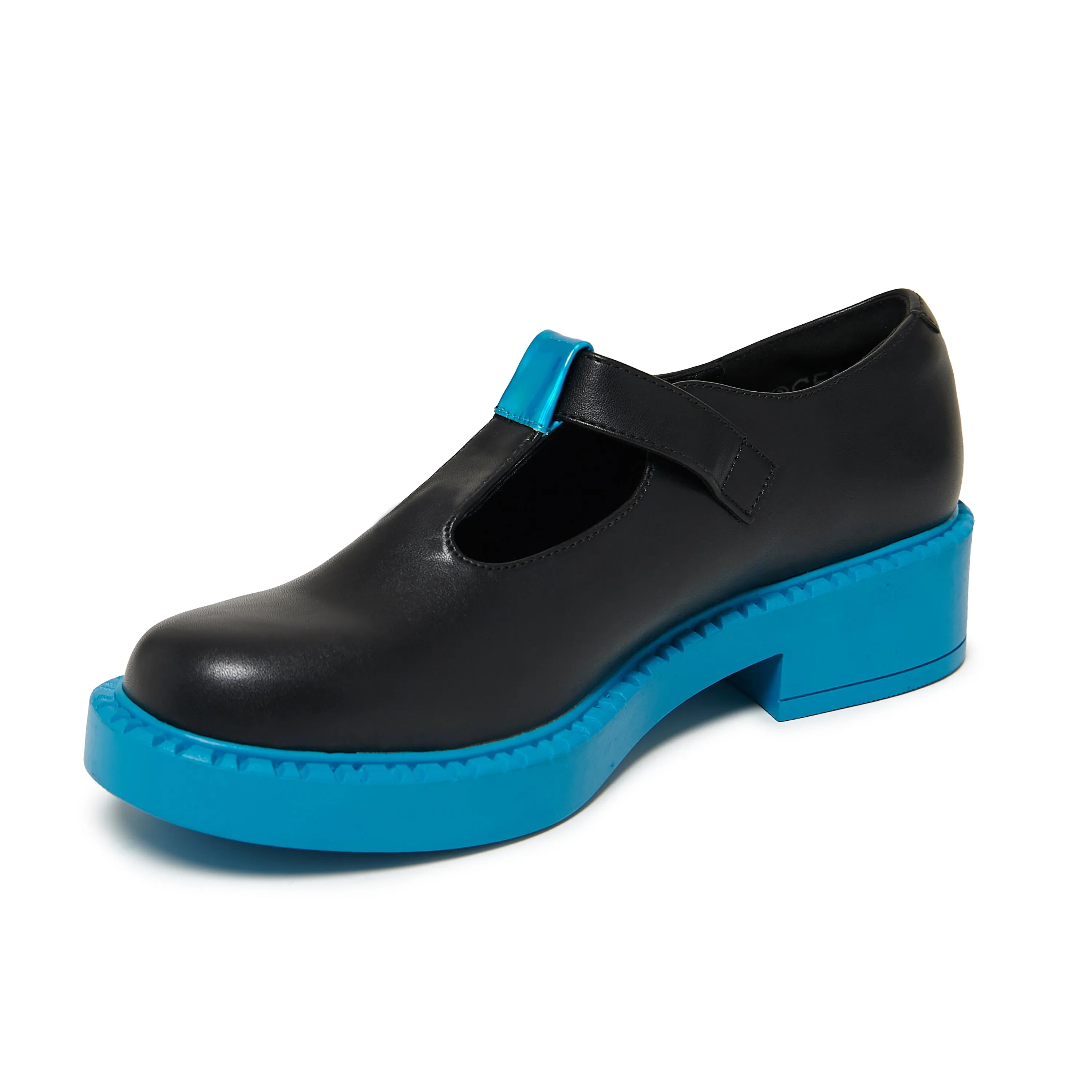 Flat Dance Shoes Suede Sole The Hatsune Miku Mary Janes - Black