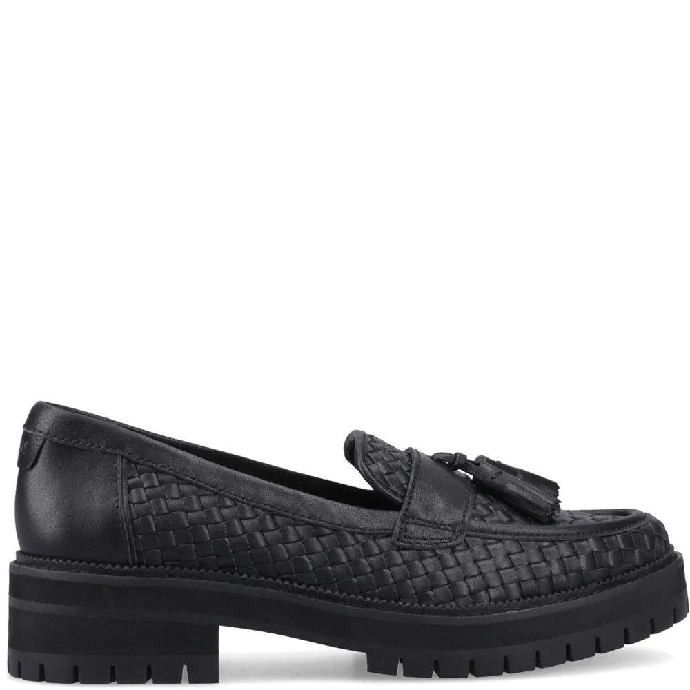 TOMS Cara Woven Loafer Heeled Platform Loafers