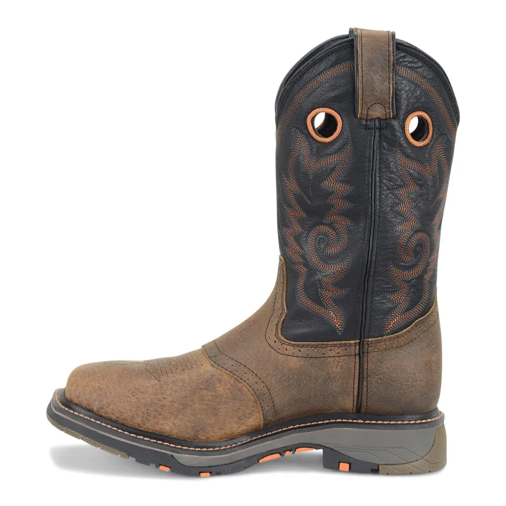 Adventure Moto Boots Isaac WorkFlex 12 Inch Embroidered Slip Resistant Composite Toe Work Boots